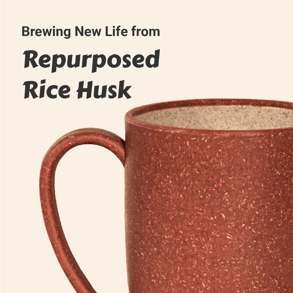 #mae_m1# - #mae.in# - #m1# - #mae# - #mug# - #made - of earth# - Rice Husk Mug - 